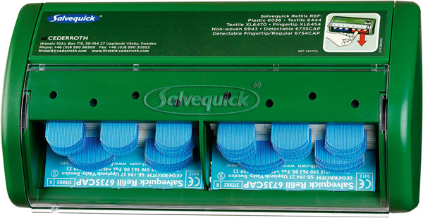 SALVEQUICK PLASTER DISPENSER 70 DETECTABLE BLUE - CM0541