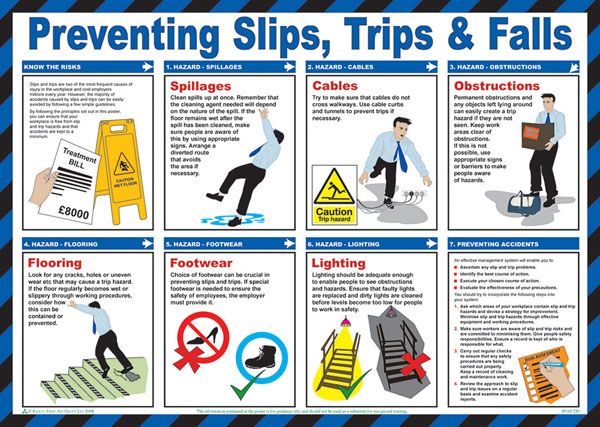TRIPS AND FALLS POSTER - CM1307