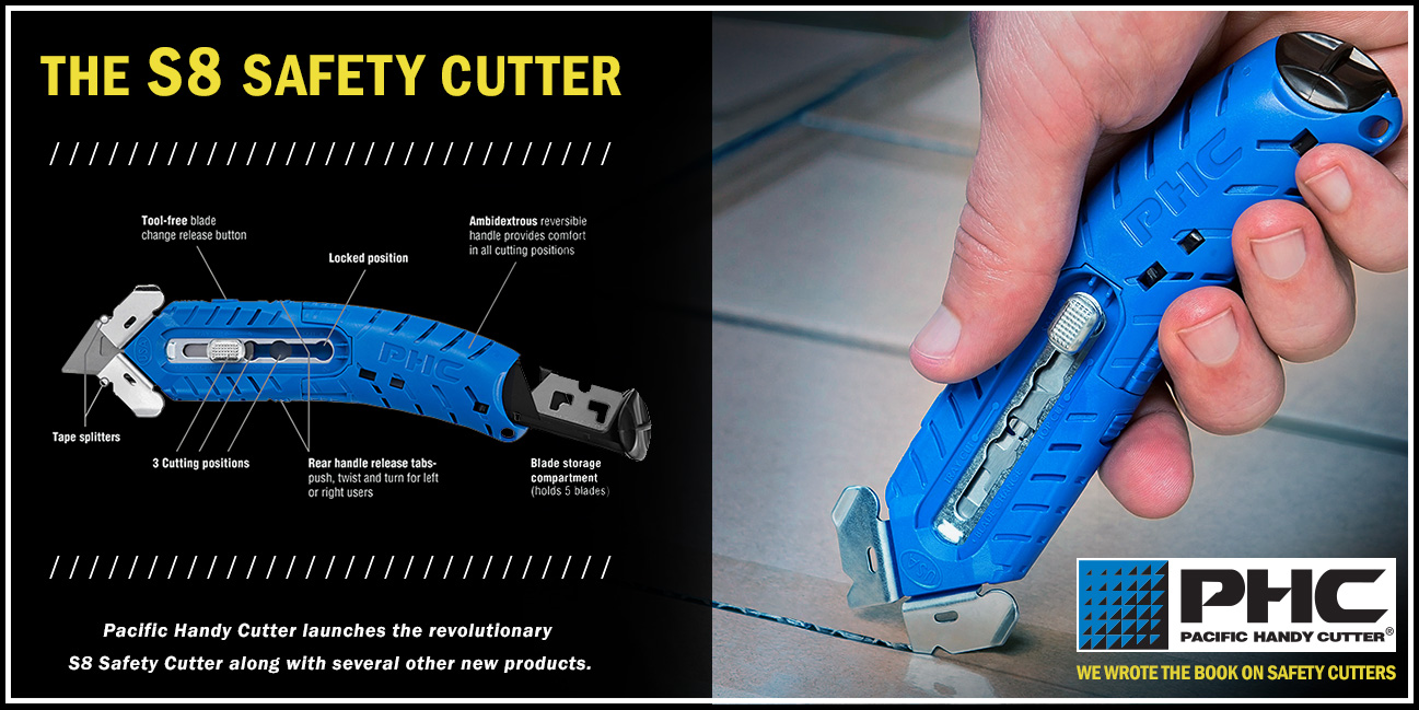 S7™ Ambidextrous Safety Carton Cutter with 1 Blade & Film Cutter